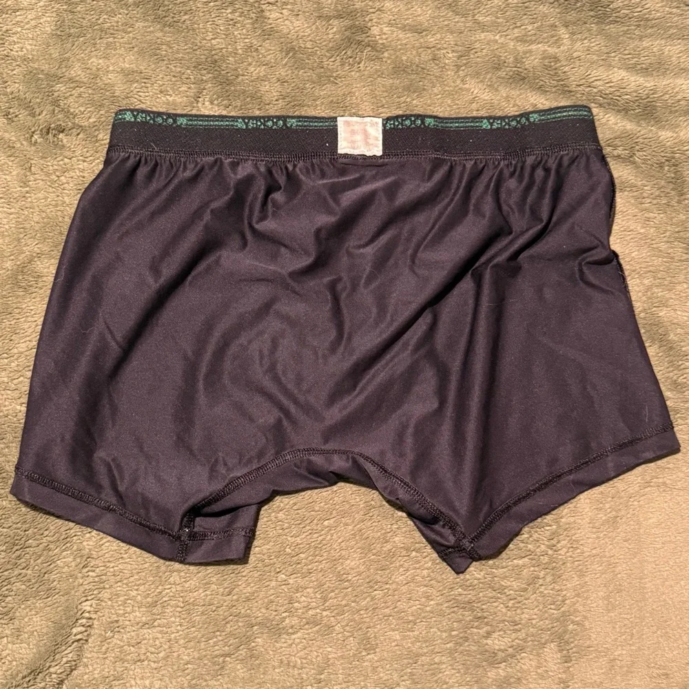 Jockey Black Boxer Briefs with Green Accents - Picture 6 of 7